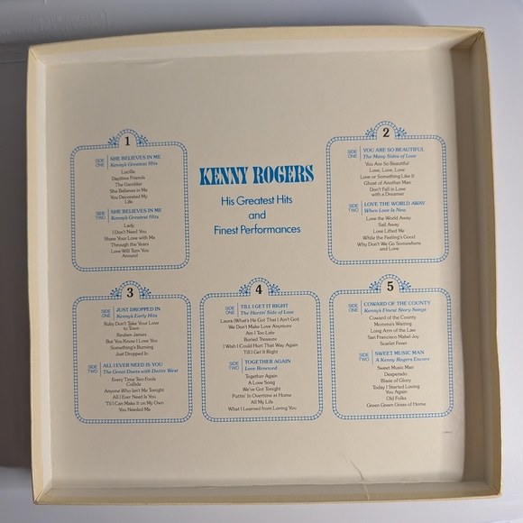 Kenny Rogers Vinyl Record Collection- Readers Digest Boxed Set + 4 Single LP - Picture 12 of 12